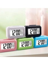 LED Digital Alarm Clock Temperature Bedside Desk Large Mirror Display Modern Desk Clock price