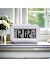 LED Digital Alarm Clock Temperature Bedside Desk Large Mirror Display Modern Desk Clock price