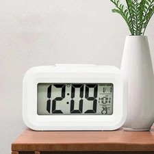 Small Digital Clock LED Display Desk Table Temperature Time Alarm Home Decor UK Desk Clock price