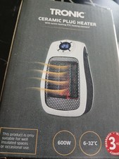 TRONIC Ceramic Plug Heater 600W LED Display White BRAND NEW + Box 600W Heaters price