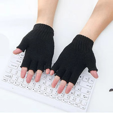 Unisex Thermal Finger less Gloves Winter Warm Knitted Half Finger for Men Women Gloves (Outdoor) price