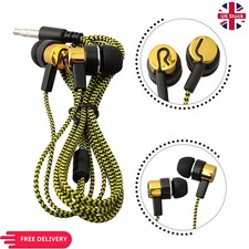 Braided Headphones Earphones Wired Earbuds 3.5mm Jack Cheap Red Blue Gold Green Headphones price