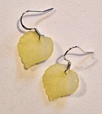 Acrylic leaf earrings in various pastel shades, choose colour, summer gift, fun Coloured Stone Earrings price