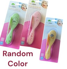 Hair Brush & Comb Set Soft & Gentle For  Baby Rounded Comb Teeth 0+ Random color Baby Hair Brush-Comb price