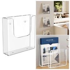 Clear Acrylic A4 Document Holder Office File Organiser Wall Mounted Rack Paper Document Rack price
