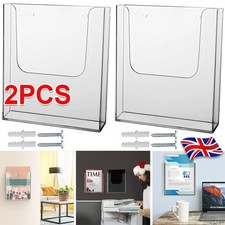 2pcs Acrylic A4 Document Holder Office File Organiser Wall Mounted Rack Paper Document Rack price