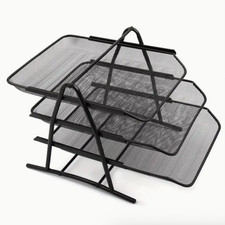 3 Tier Office Filing Trays Holder – A4 Document Paper Wire Mesh Storage Rack Document Rack price
