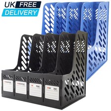 4in1 Desktop Magazine Holders Office File Shelf Desk Rack Plastic Desk Organiser Document Rack price