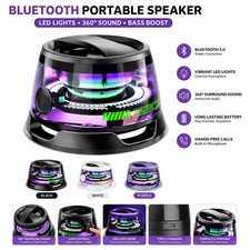 G200 Bluetooth Wireless Speaker Portable LED Light Extra Bass Loud USB Type C UK Bluetooth Speaker price