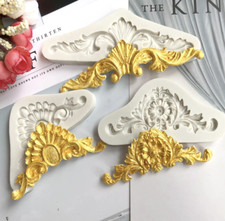 DIY Relief Baroque Silicone Fondant Mould Vintage Cake Border Sugar Paste Mold Relief Paste price