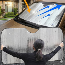Large Windscreen Sun Shade car van double sided aluminium UV Protect 130x60. Sunshade price