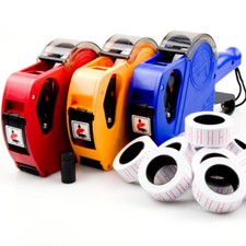 Price Tagging Gun Pricing Tag Retail Shop + 11 Label Rolls Stickers & Spare Ink Label Maker price