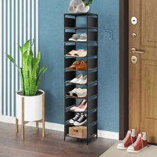 10 Tier Narrow Shoe Rack Metal Shoes Cabinet Storage Organiser Shoe Rack Stand Shoe Cabinet price