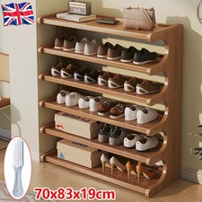6 Tier Wooden Shoe Rack Storage Shelf Unit Cabinet Organiser Footwear Stand Shoe Cabinet price