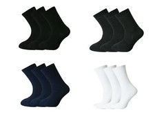 Pack of 3 ,6,12 Pairs Boys Girls Kids Rich Plain Cotton Socks Suit School Socks Boys' Socks price
