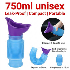 Portable Emergency Urinal 750ml Camping Travel Car Loo Female Men Kid Pee Bottle Urinal price