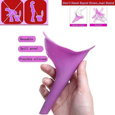 Female Urine Wee Funnel Portable Woman Ladies She Urinal Camping Travel-UK Urinal price