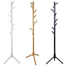 Wooden Coat Stand, Coat Rack Tree 8 Hooks, Hallway Clothes Jacket Hat Hanger Hall Tree price