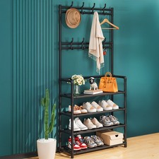 Entryway Coat Rack with Shoe Storage Freestanding Hall Tree Clothes Rack Hall Tree price