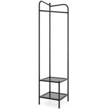 Corner Coat Rack Freestanding Hall Tree Entryway Storage Organizer w/Shelves Hall Tree price