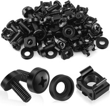 Poeland 20 Pack M6 x 16mm Rack Mount Cage Nuts, Screws and Washers for Server R Server Accessories price