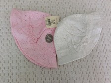 Two Baby Girls Summer Hats 3-6 Months BNWTS Baby Hat price