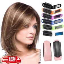 Folding Hair Brush With Mirror Travel Handbag Pocket Size Portable Handy Compact Brush price