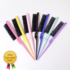 Slick Back Hair Brush Set Teasing Hair Brush Edge Control Brush Bristle Hair UK Brush price