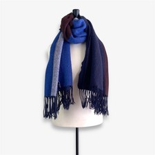 H&M Women’s Scarf Color-block Oversized Knit Multicolor Onesize Women's Scarf price