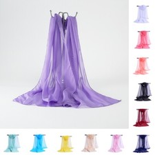 Ladies Chiffon Scarves Solid colors Thin Women's Scarf Shawl Breathable 160*50cm Women's Scarf price