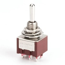 On-On-On DPDT Latching Miniature Toggle Switch. UK Stock Switches price