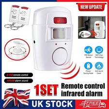 Wireless PIR Motion Sensor Alarm with 2 Remote Control Shed Home Garage Security Security System Sets price
