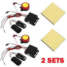 2 Sets 12V Universal Motorcycle Motorbike Scooter Security Alarm System Kit UK Security System Sets price