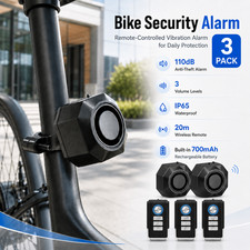 3 Set Small Size Vibration Alarm Security System with Remote Long Range Control Security System Sets price