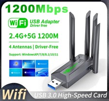 1200Mbps USB WiFi Adapter Dual Band 2.4/5G Wireless Network Wifi Dongle Antennas Wireless Adapter price