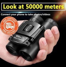 900x25 HD Zoom Binoculars BAK4 Prism Compact Waterproof Hunting Travel Binoculars price