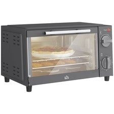 HOMCOM Mini Oven 9L Countertop Toaster Oven with Timer Control 750W Grey Mini / Midi Ovens price