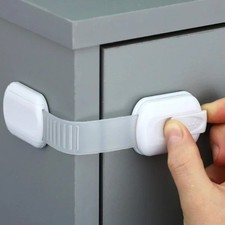Cabinet Locks Baby Safety Adhesive Drawer Door Latch Straps Child Proof Set Baby Safety Set price