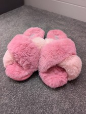 Girls Pink Open Toe Slippers UK Size 3/4 Girls' Slippers price