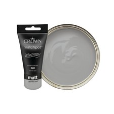 Crown Matt Emulsion Paint Tester Pot 40ml - (Easyclean Kitchen Bathroom) Granite Paint price