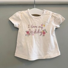 Baby Girl 0-3 months TU I Love My Daddy Short Sleeve T-shirt (21 26) Baby Shirt price