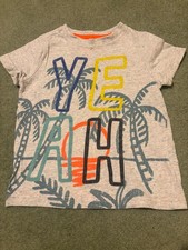 F&F Boys Summer Tropical Design T-Shirt Size 12-18 Months Excellent Condition Baby Shirt price