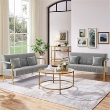 2 Seater Modern Sofa Small Velvet Fabric Loveseat Futon for Bedroom Living Room Loveseat price