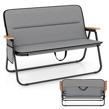Double Camping Chair 2-Person Folding Loveseat with Detachable Cushion Loveseat price