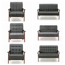 Panana Modern Fabric Loveseat Sofa Couch Upholstered 2-Seat Wood Armchair Loveseat price