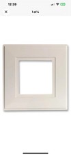 1 x WHITE FINGER PLATE LIGHT SWITCH SOCKET WALL BACK COVER SURROUND PLATE Socket Cover price