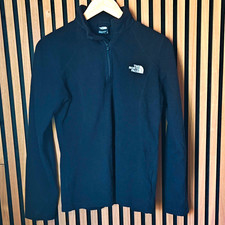 The North Face Women’s Black 1/4 Zip Fleece Sweatshirt M High Neck Logo Women's Sweatshirt price