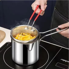 Stainless Steel Deep Fryer With Frying Strainer Basket Multifunctional Small Pot Fryers price
