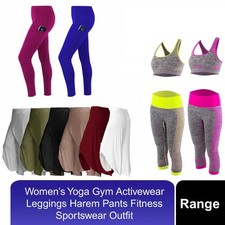 Women's Yoga Gym Activewear Leggings Harem Pants Fitness Sportswear Outfit Set Modest Wear Set price