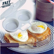 Microwave Egg Poacher Kitchen Steam Maker Cooker 2 Eggs Poach Breakfast Kitchen. Steam Cookers price